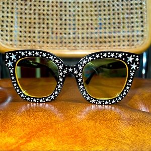 Transparent Star Design Sunglasses